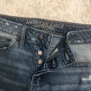 American Eagle Outfitters Destroyed Denim Skirt